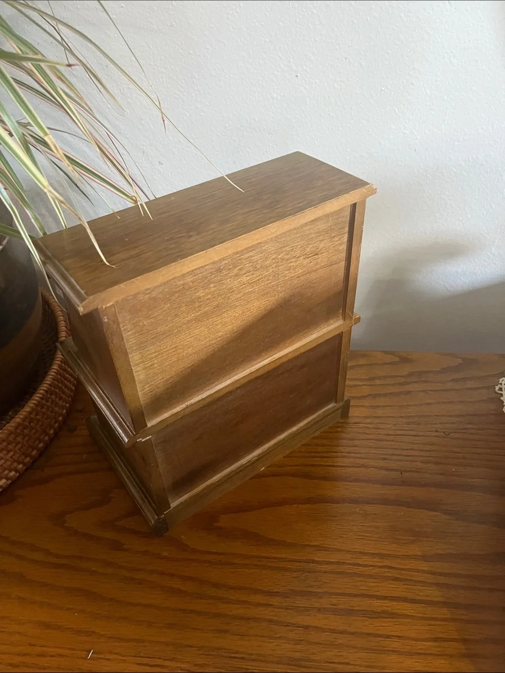 Vintage wooden secretary, desk, jewelry box